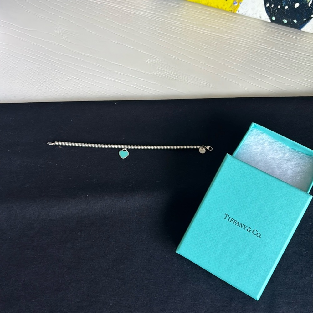 TIFFANY & CO “Return To Tiffany” Sterling Silver Bead Bracelet